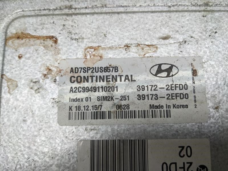 2017-2019 Hyundai Elantra 2.0L Engine Control Module ECU ECM 39173-2EFD0 OEM - Alshned Auto Parts