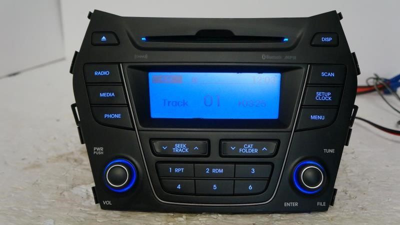 13-15 Hyundai Santa Fe AM/FM CD MP3 Bluetooth Radio OEM 96170-B89504X - Alshned Auto Parts