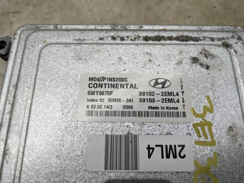 2014 Hyundai Elantra 1.8L Engine Computer Control Module ECU ECM 39103-2EML4 OEM - Alshned Auto Parts