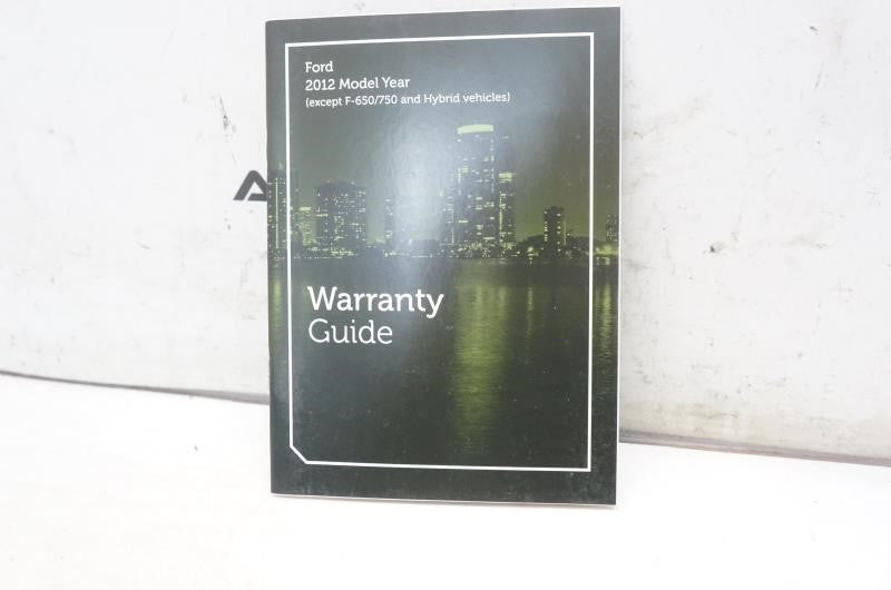 2012 Ford F250 Super Duty Owner's Guide CC3J19A321AA OEM - Alshned Auto Parts