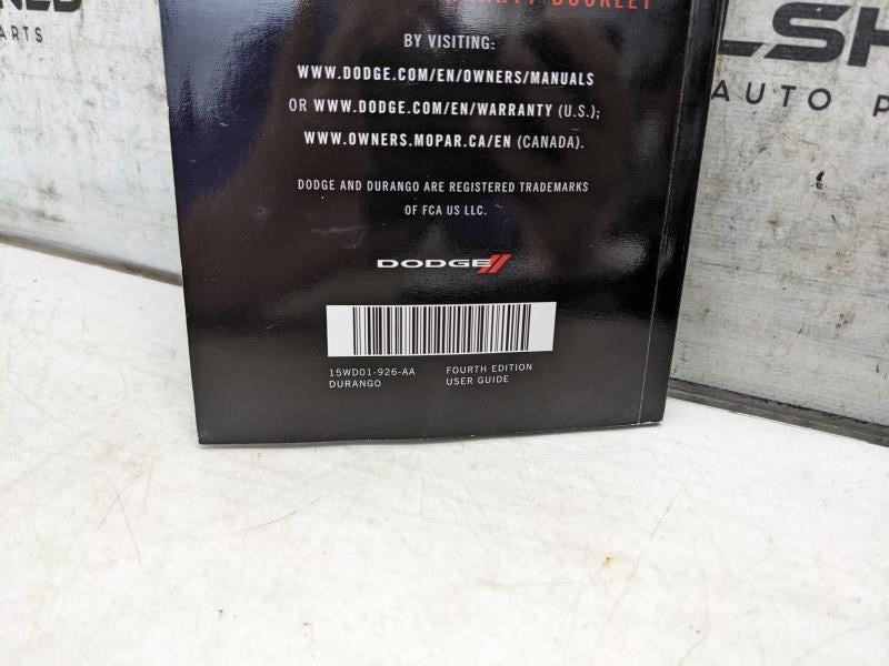 2015 Dodge Durango User Guide set with Case 15WD01-926-AA OEM - Alshned Auto Parts