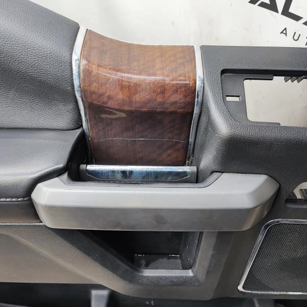 2015 Ford F150 Platinum Front Left Door Trim Panel Ebony FL3B-1823943-LA OEM
