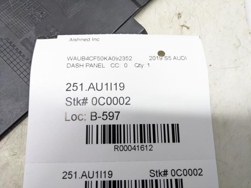 2018-2023 Audi S5 Sportback Dashbord Left Side End Cap Trim Cover 8W0-857-085 - Alshned Auto Parts