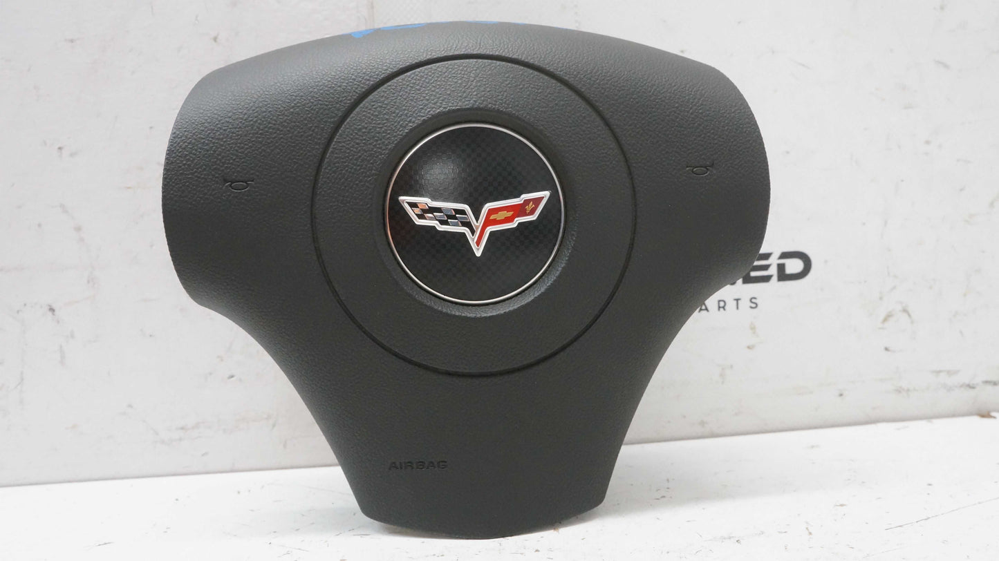 2006-2013 Chevrolet Corvette Left Driver Steering Wheel Airbag Black 15861420 OEM - Alshned Auto Parts