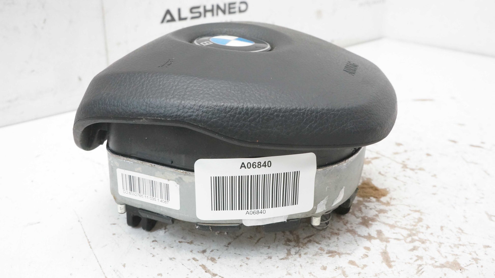 2009-2015 BMW 750i Left Driver Steering Wheel Airbag Black 32677829603 OEM - Alshned Auto Parts