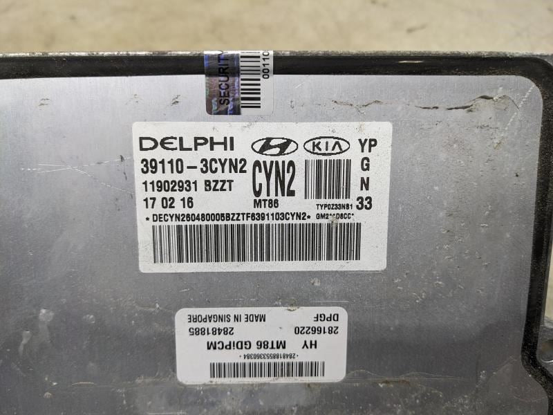 2016 Kia Sedona Engine Control Module ECU ECM 39110-3CYN2 OEM *ReaD* - Alshned Auto Parts