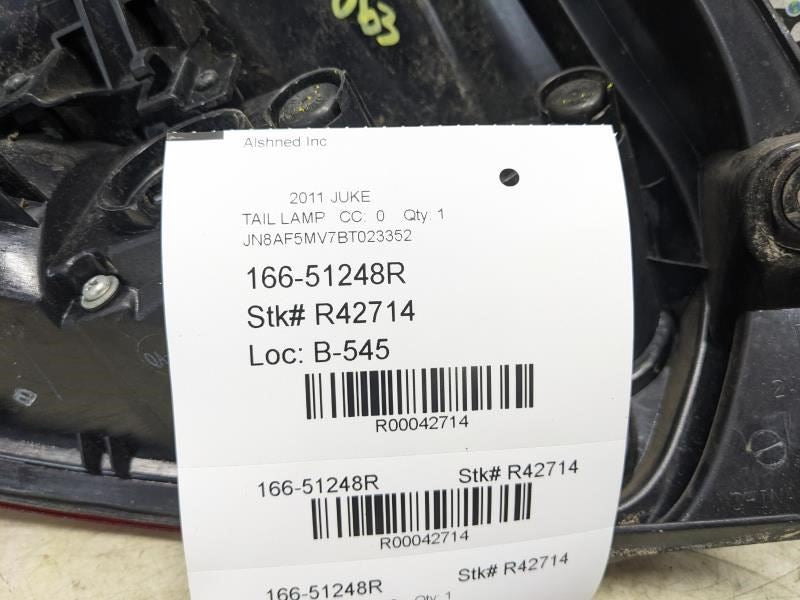 2011-14 Nissan Juke Passenger Right Tail Light Lamp Quarter Mounted 26550-1KM0A - Alshned Auto Parts