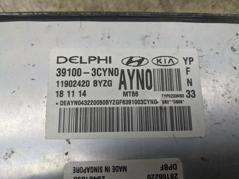 2015-2016 Kia Sedona 3.3L Engine Control Module ECU ECM 39100-3CYN0 OEM - Alshned Auto Parts