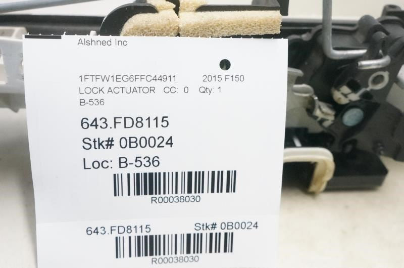 2015-2018 Ford F150 Front Left Door Lock Latch Actuator FL34-15219A65-BR OEM - Alshned Auto Parts