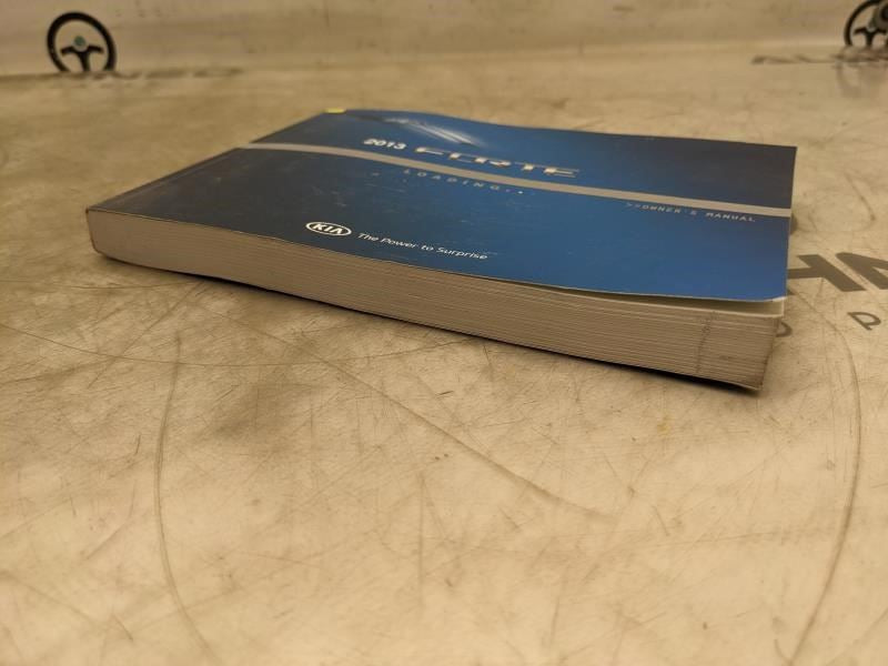 2013 Kia Forte Owners Manual only A1MO-EU26C OEM - Alshned Auto Parts