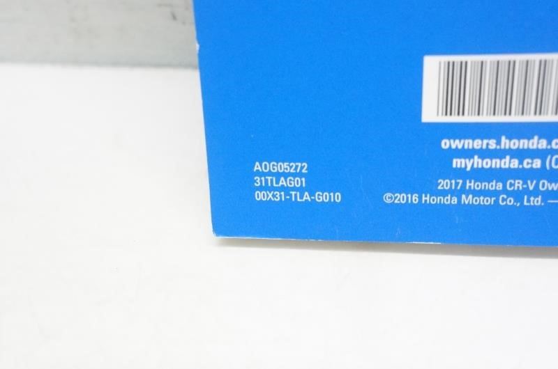 2017 Honda CR-V Owners Guide set with Case 00X31-TLA-G010 OEM - Alshned Auto Parts