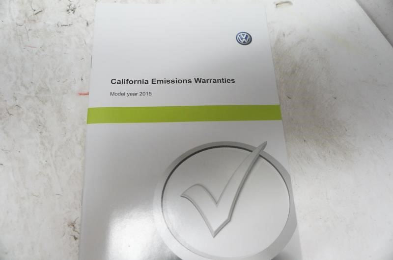 2015 Volkswagen Jetta Owner's Manual Book Set with Case - Alshned Auto Parts