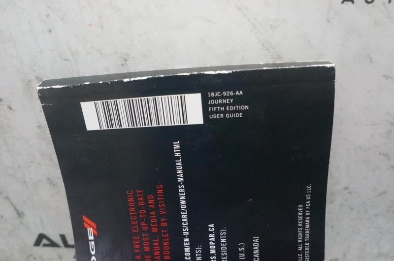 2018 Dodge Journey User Guide set with Case 18JC-926-AA OEM - Alshned Auto Parts