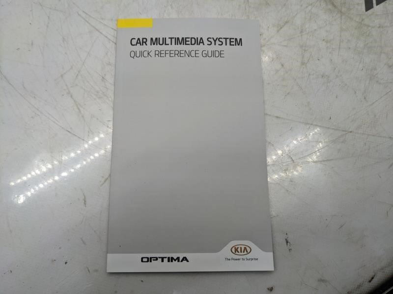 2016 Kia Optima Owners Manual Set with Case GDG5-EU66F OEM - Alshned Auto Parts