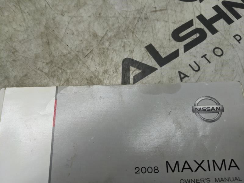 2008 Nissan Maxima Owners Manual only OM8E-0A34U0 OEM * ReaD* - Alshned Auto Parts