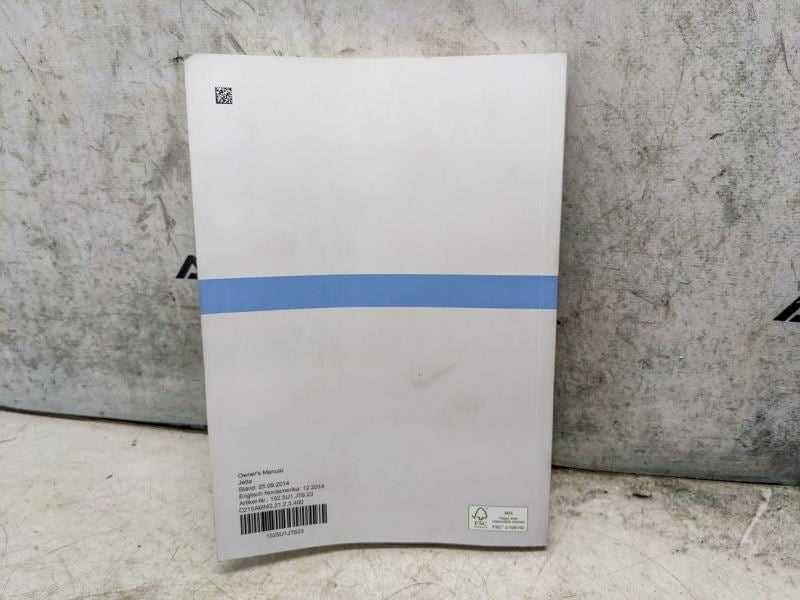 2015 Volkswagen Jetta U.S. Edition Owners Manual Set with Case 1525U1JT623 OEM - Alshned Auto Parts