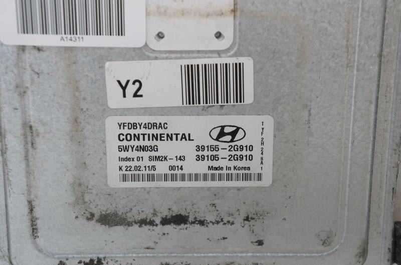 2011-2015 Hyundai Sonata Engine Computer Control Module ECU ECM 39155-2G910 - Alshned Auto Parts