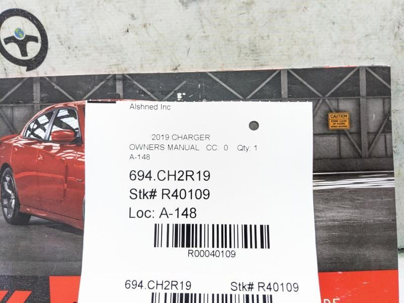 2019 Dodge Charger User & Quick Reference Guide 19LD-926-AA OEM - Alshned Auto Parts