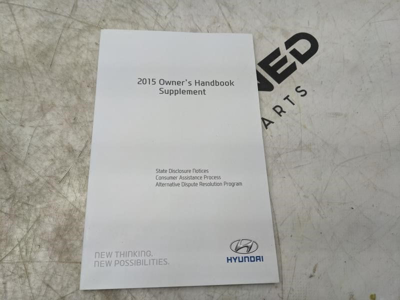 2015 Hyundai Tucson Owners Manual Set with Case F2S0-EU51G OEM - Alshned Auto Parts
