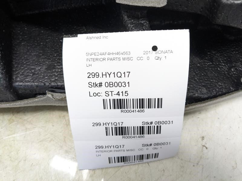 15-17 Hyundai Sonata Rear Left Seat Back Bolster Cloth Gray 89395-C2000-SMH OEM - Alshned Auto Parts