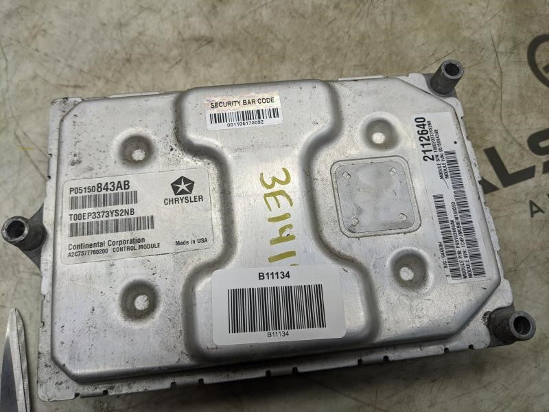 2014-2016 Jeep Cherokee 2.4L Engine Computer Control Module ECU ECM 05150843AB - Alshned Auto Parts