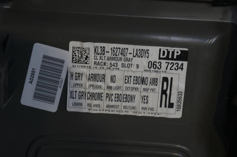 19 Ford F-150 Door Passenger Rear Right Side Trim Panel KL3B-1627407-LA3DY5 OEM Alshned Auto Parts