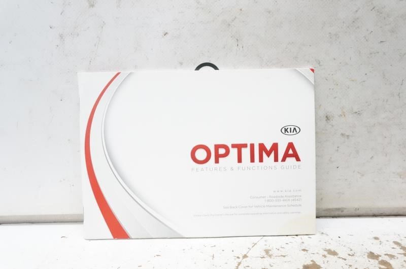 2013 Kia Optima Owner's Manual Book Case A4CO-EU36E OEM - Alshned Auto Parts