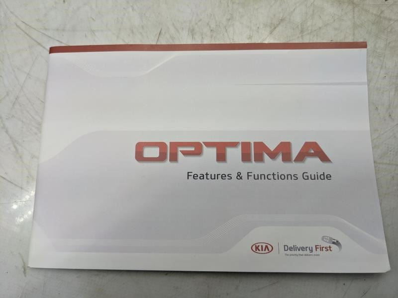 2016 Kia Optima Owners Manual Set with Case GDG5-EU66F OEM - Alshned Auto Parts