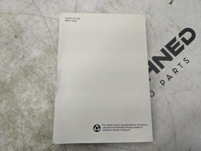 2021 Hyundai Elantra Owners Manual Set LOAO-EU13G OEM - Alshned Auto Parts