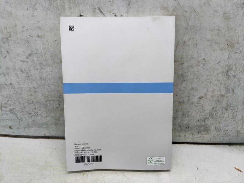 2015 Volkswagen Jetta US Edition Owners Manual set with Case 1525U1JT623 OEM - Alshned Auto Parts
