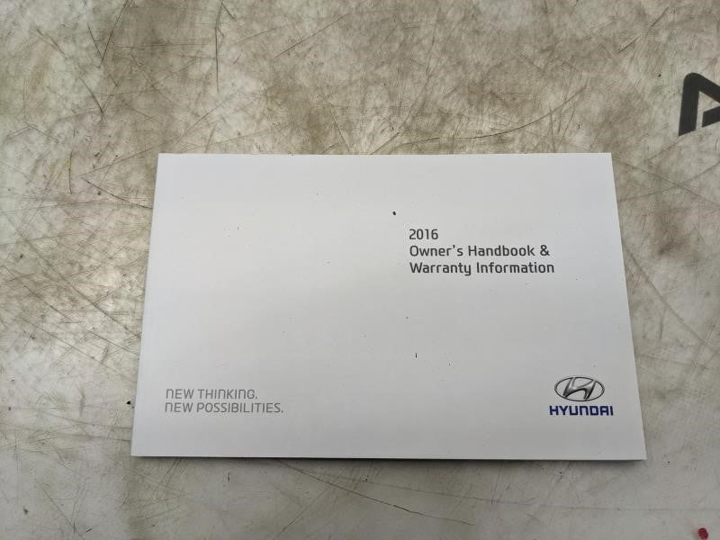 2016 Hyundai Sonata Owners Manual Set with Case GC10-EU62D OEM - Alshned Auto Parts
