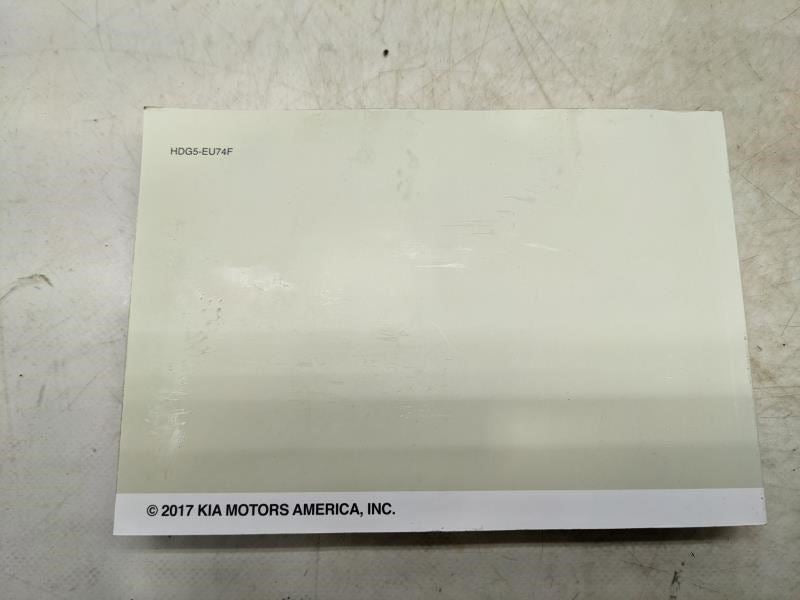 2017 Kia Optima Owners Manual set with Case HDG5-EU74F OEM - Alshned Auto Parts
