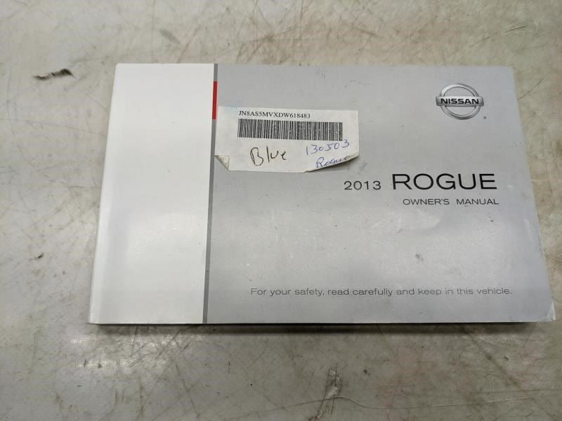 2013 Nissan Rogue Owners Manual set with Case OM3E-0S35U0 T00UM-JM04D OEM - Alshned Auto Parts