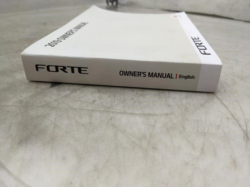 2019 Kia Forte Owners Manual only DLS4-EU93E OEM - Alshned Auto Parts