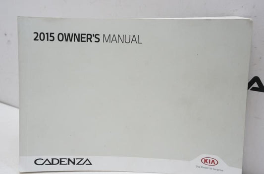 2015 KIA Cadenza Owner's Manual - Alshned Auto Parts