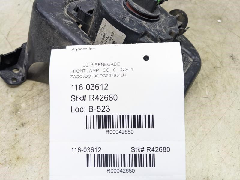 2015-2023 Jeep Renegade Front Left Fog Light Lamp w Bracket 68202187AA OEM - Alshned Auto Parts