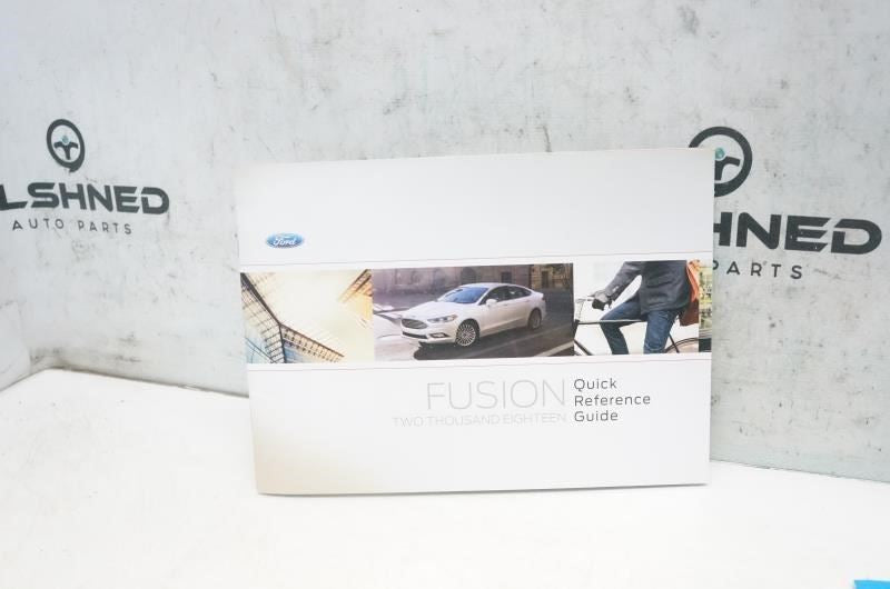 2018 Ford Fusion Owners Manual set JE5J-19A321-AB OEM - Alshned Auto Parts