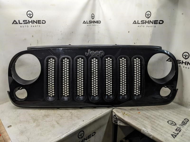 2009-2018 Jeep Wrangler Front Radiator Grille Black 1BM91TRM OEM - Alshned Auto Parts