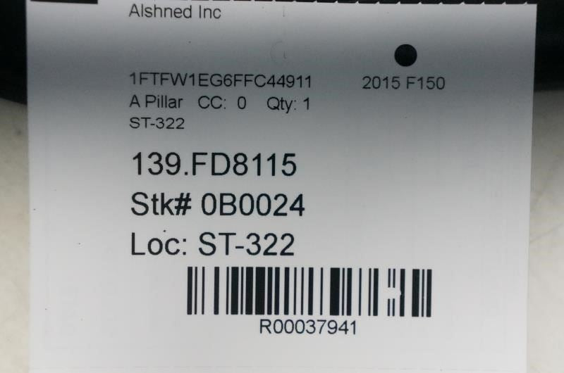 15-17 Ford F150 RH Windshield A-Pillar Trim Molding FL3B-15025A82-BN OEM *ReaD* - Alshned Auto Parts