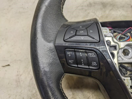 16-19 Ford Explorer Steering Wheel Leather w Control Buttons FB5Z-3600-GA OEM - Alshned Auto Parts