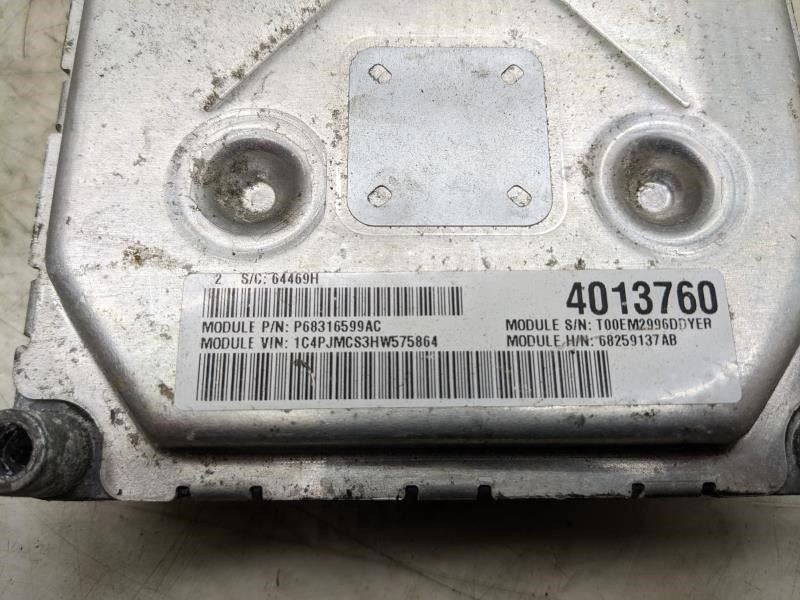 16-18 Jeep Cherokee 3.2L Engine Computer Control Module ECU ECM 68259137AB OEM - Alshned Auto Parts