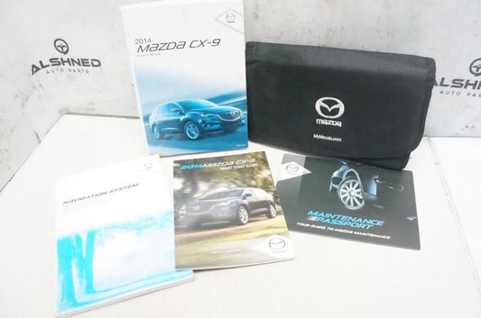 2014 Mazda CX-9 Owners Manual set with Case 8DA3-EA-13G OEM - Alshned Auto Parts