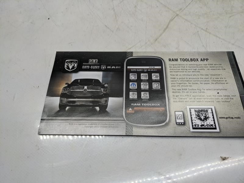 2013 Ram CV Cargo VAN Owners Information Booklet Set with Case - Alshned Auto Parts