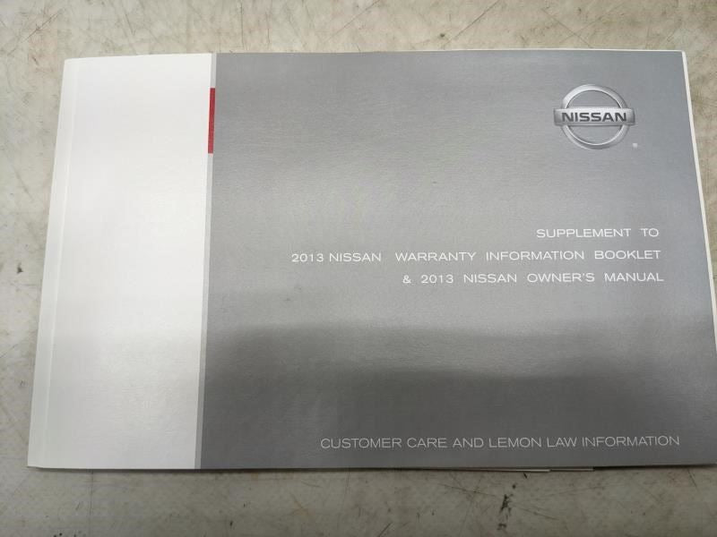 2013 Nissan Rogue Owners Manual set with Case OM3E-0S35U0 T00UM-JM04D OEM - Alshned Auto Parts