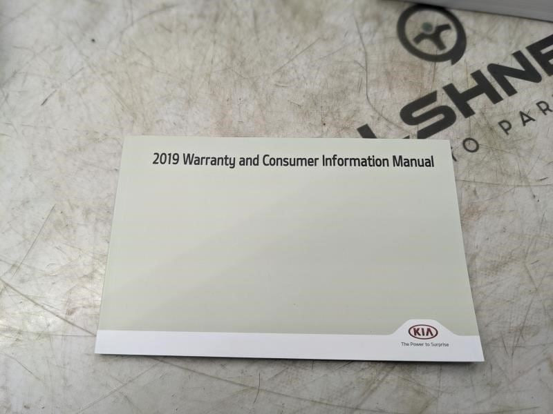 2019 Kia Optima Owners Manual Set with Case KDG5-EU8ND OEM - Alshned Auto Parts