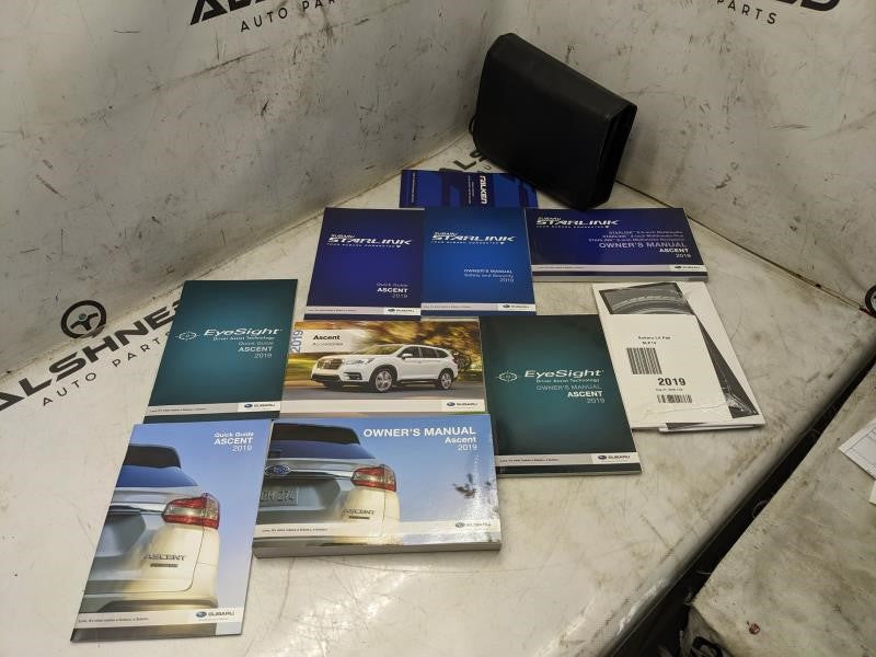 2019 Subaru Ascent Owners Manual Set with Case MSA5M1900A OEM - Alshned Auto Parts