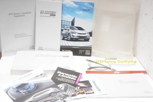 2013 Hyundai Elantra Owner's Manual Book Set with Case - Alshned Auto Parts