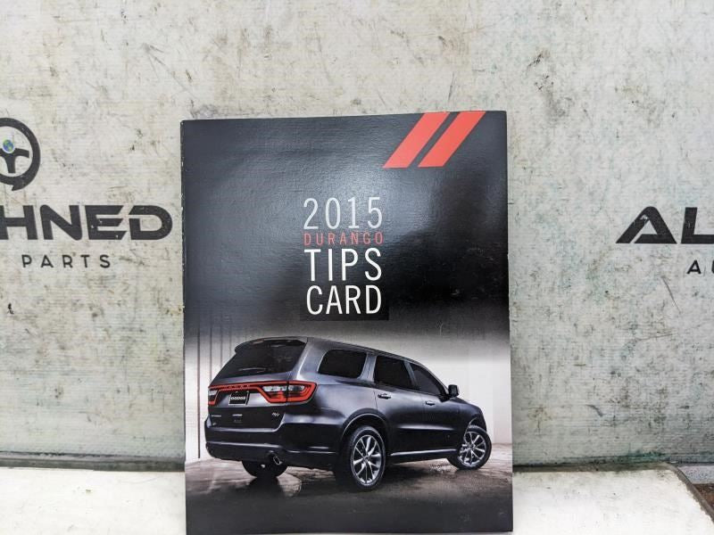 2015 Dodge Durango User Guide set with Case 15WD01-926-AA OEM - Alshned Auto Parts