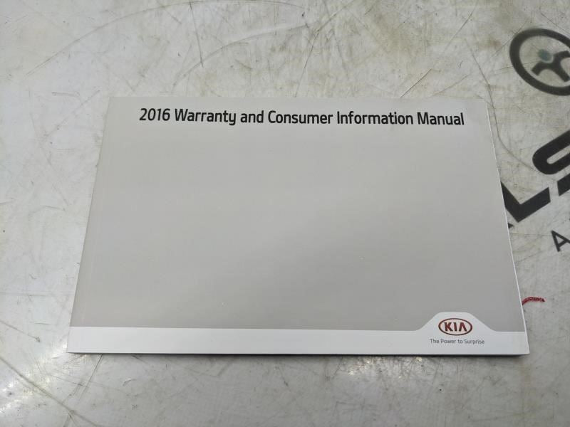 2016 Kia Sorento Owners Manual Set with Case C6MS7-F2000 OEM - Alshned Auto Parts