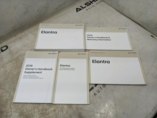 2019 Hyundai Elantra Owners Manual Set KF3O-EU93F OEM - Alshned Auto Parts